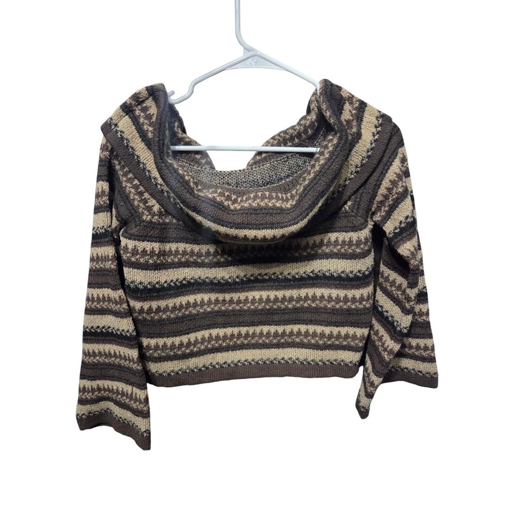 Neutral Off the Shoulder Cropped Sweater - Romwe - S